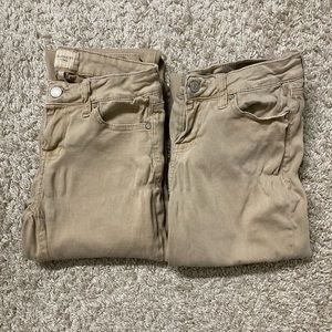 Bundle of two khaki skinny jeans